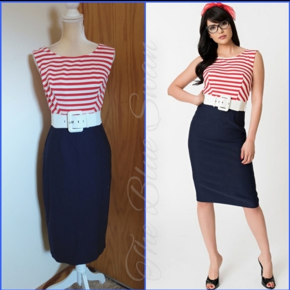 Unique Vintage | Dresses | Unique Vintage X Barbie Nautical Stripe